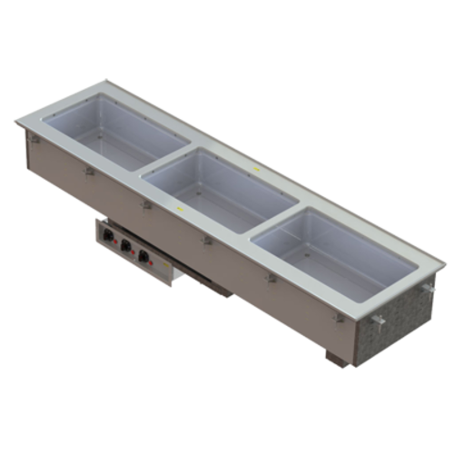 Vollrath 3664920HD 66.88" W x 18" D x 21.5" H Stainless Steel Drop-In Infinite Control Short Sided Hot Well
