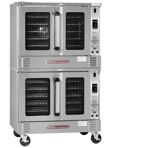 Southbend PCE15B/TD-V 64" W Bakery Depth Electric Platinum Double Convection Oven - 7500 Watts