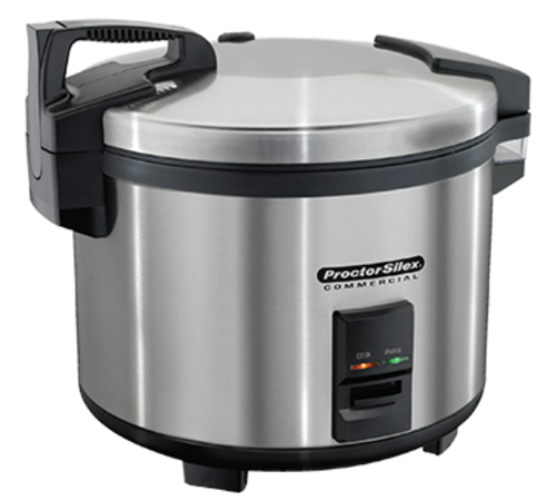 Hamilton Beach 37560R 60 Cup Stainless Steel Proctor-Silex Commercial Rice Cooker and Warmer - 120 Volts 1-Ph