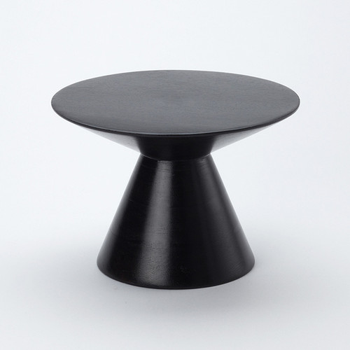 American Metalcraft MWPD6 9" W x 6.25" H Round Wood Espresso Upton Collection Pedestal