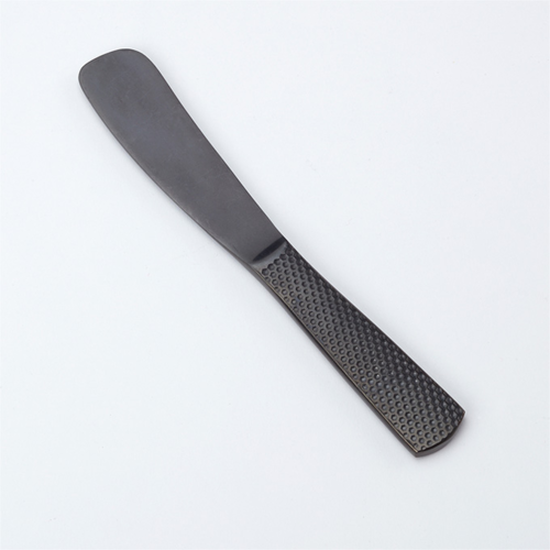 American Metalcraft BLHSP6 6" L Black Stainless Steel Hammered Finish Vintage Spreader