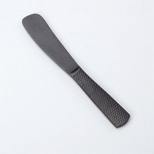 American Metalcraft BLHSP6 6" L Black Stainless Steel Hammered Finish Vintage Spreader