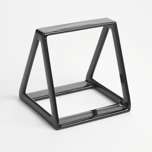 American Metalcraft DWRB5 5" H Black Rectangular Plastic Display Wedge