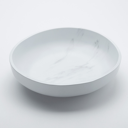 American Metalcraft MWB14 235 Oz. White Melamine Round Bowl