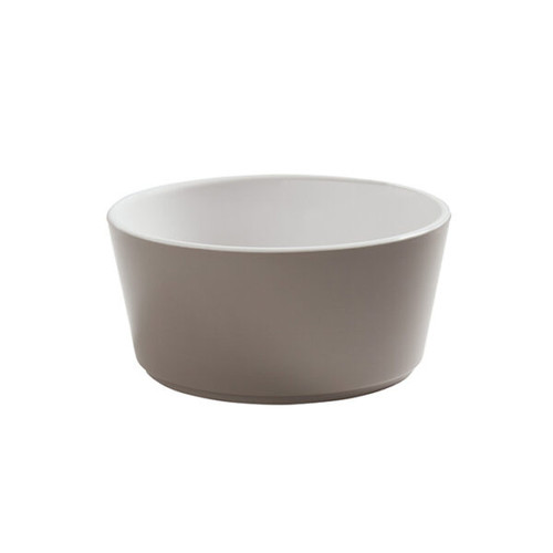 American Metalcraft UBRT16MO 16 Oz. Brown Melamine Round Bowl