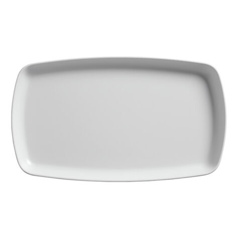 American Metalcraft AP12WH 12" L White Rectangular Plate