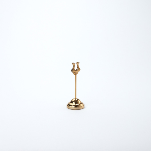 American Metalcraft HPG6 6" H Gold Metal Number Stand