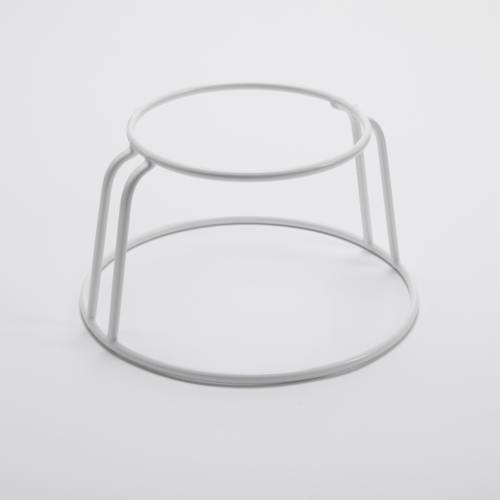 American Metalcraft RSRW8 8.75" Dia. White Round Rubberized Stand