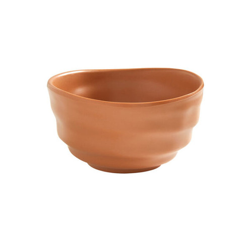 American Metalcraft MRB10TC 10 Oz. Orange Melamine Round Bowl