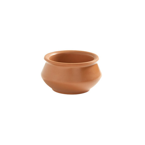 American Metalcraft MRPT3TC 3 Oz. Natural Melamine Round Pot