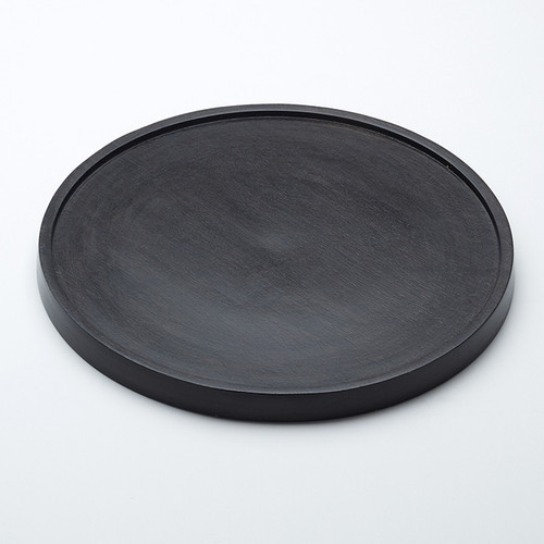 American Metalcraft MWP13 13" W Wood Espresso Round Plate