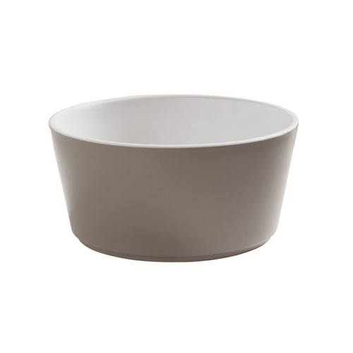 American Metalcraft UBRT24MO 24 Oz. Brown Melamine Round Bowl