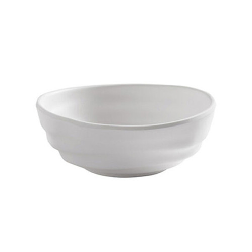 American Metalcraft MRB13CL 13 Oz. White Round Melamine Bowl