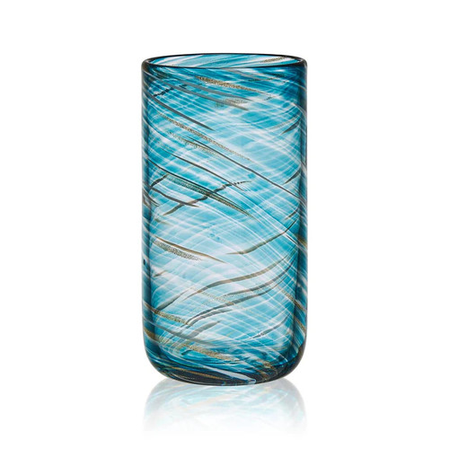 Mikasa Hospitality 5308415 18 Oz. Blue 3" Breeze Hi Ball Glass