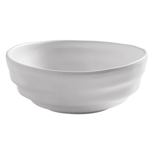 American Metalcraft MRB22CL 22 Oz. White Round Melamine Bowl