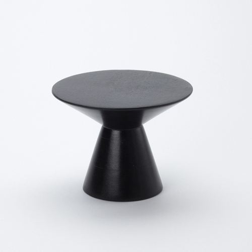 American Metalcraft MWPD5 5.25" W x 7" H Round Wood Espresso Upton Collection Pedestal
