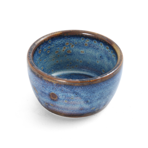 Mikasa Hospitality 5255978 2 Oz. Blue Porcelain Round Starlit Ramekin