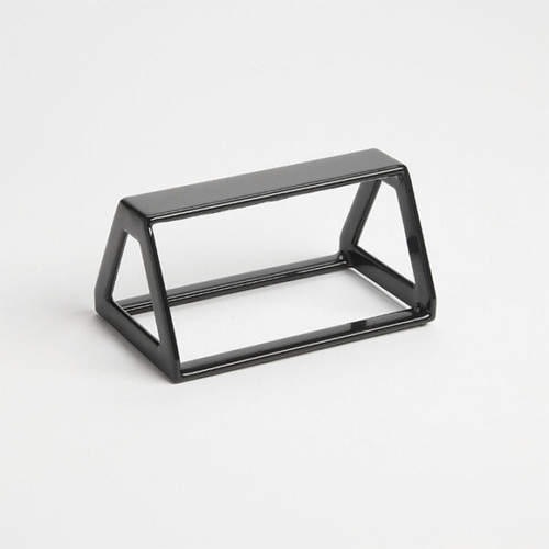 American Metalcraft DWRB2 2.5" H Black Rectangular Plastic Display Wedge
