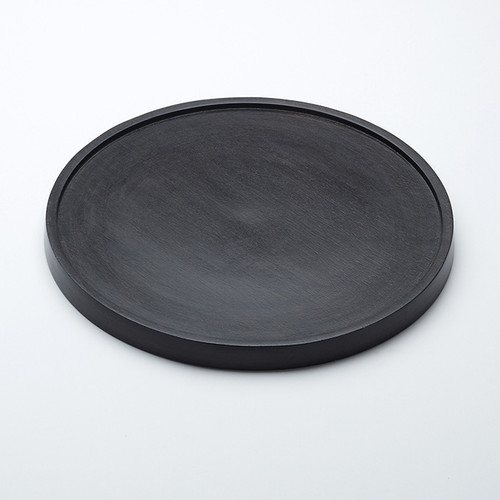 American Metalcraft MWP12 12" W Wood Espresso Round Plate