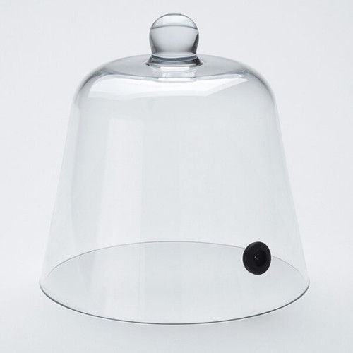 American Metalcraft SLFTD8 8.25" Dia. Clear Plastic Round Smoking Dome Cover