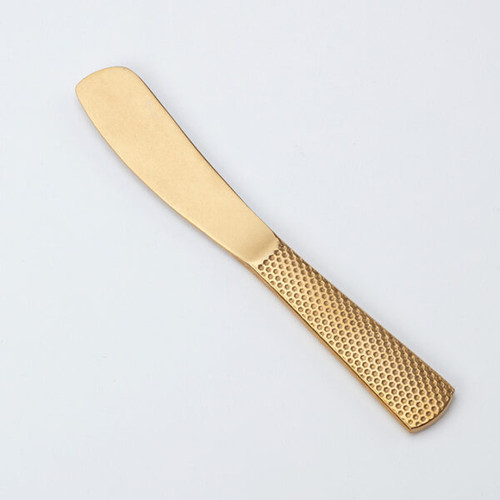 American Metalcraft GVHSP6 6" L Gold Stainless Steel Hammered Finish Vintage Spreader