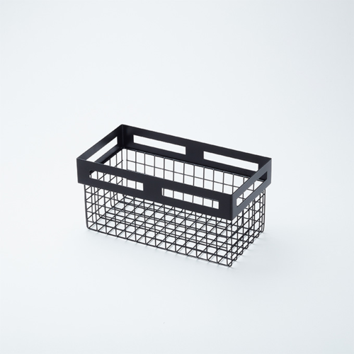 American Metalcraft BNRB126 12.5" W x 6.5" D x 6" H Black Rectangular Metal Twilight Basket