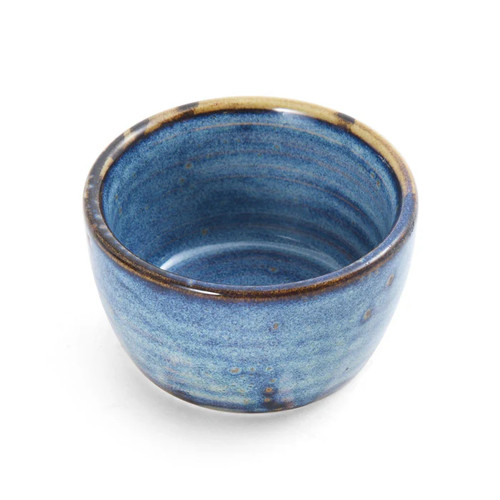 Mikasa Hospitality 5255979 4 Oz. Blue Porcelain Round Starlit Ramekin