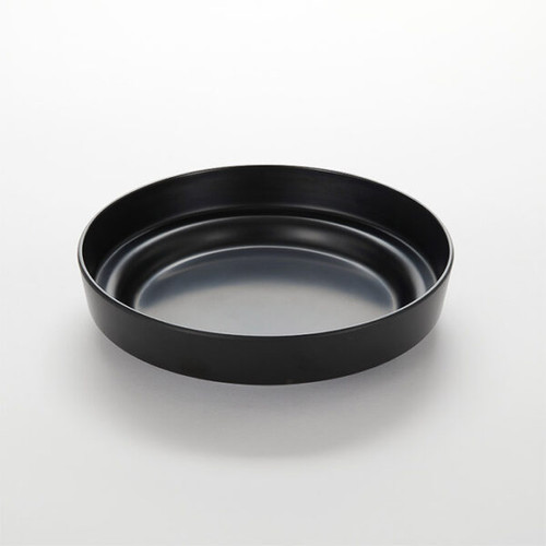 American Metalcraft MSEA10B 10" Dia. Black Plastic Seafood Tray