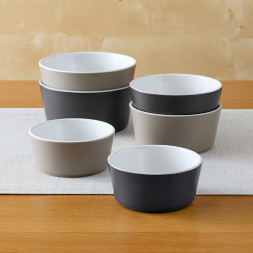 American Metalcraft UBRT24GE 24 Oz. Gray Melamine Round Bowl