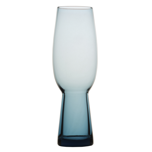 Mikasa Hospitality 5307052 10 Oz. Glass Blue Vegas Flute Champagne