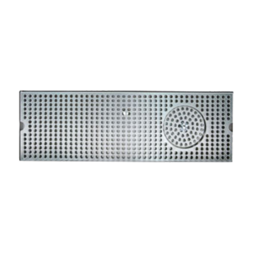 Micro Matic DP-120D-20GR 20" W x 5" D Stainless Steel with Drain and Glass Rinser Drip Tray Trough