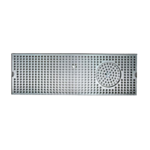 Micro Matic DP-120D-20GR 20" W x 5" D Stainless Steel with Drain and Glass Rinser Drip Tray Trough