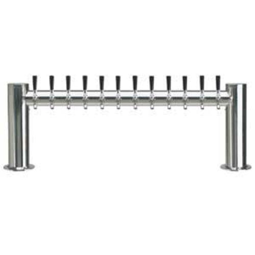 Micro Matic METRO-H-12PSSKR Countertop Glycol Cooled with 12 Faucets Metropolis "H" Draft Beer Tower