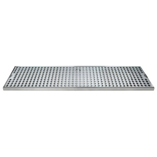 Micro Matic DP-120D-24-P 24" L x 5" W Stainless Steel Surface Mount Drip Tray with Perforated Grill