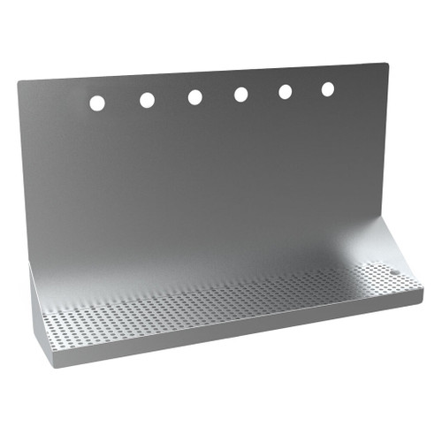 Micro Matic DP-322ELD-6-P 24" W Stainless Steel (6) Holes Wall Mount Drip Tray