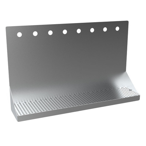 Micro Matic DP-322ELD-8-P 24" W Stainless Steel 8 Holes Wall Mount Drip Tray