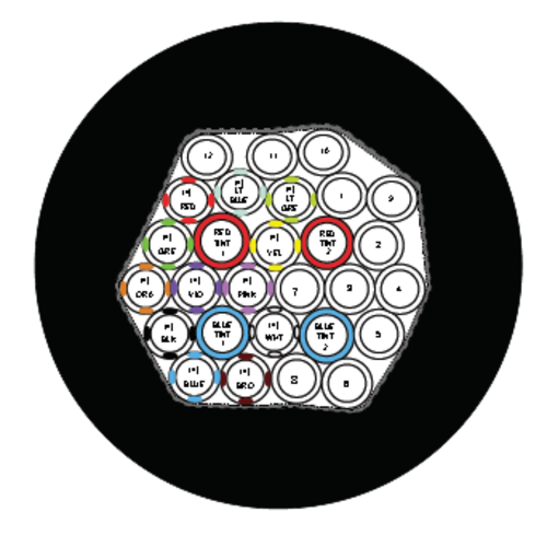 Micro Matic CDI2454-BF 0.31" Inside Dia. Color Coded Tubing Barriermaster Flavorlock Trunk Line