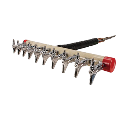 Micro Matic 1736-L 2.63" Stainless Steel Shanks 10 Faucets Glycol Cooled Kool-Rite Insert Module