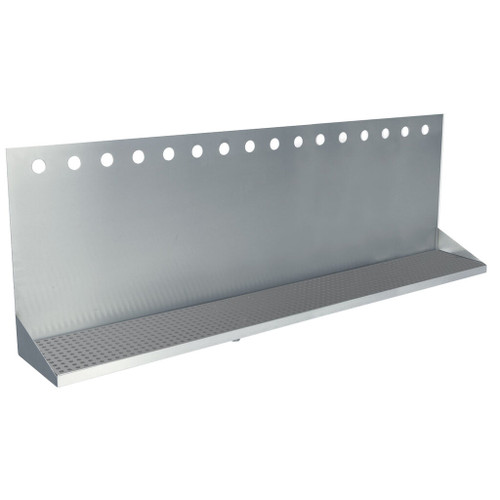Micro Matic DP-332ELD-16-3-P 48" W Stainless Steel (16) 3" Hole Wall Mount Drip Tray