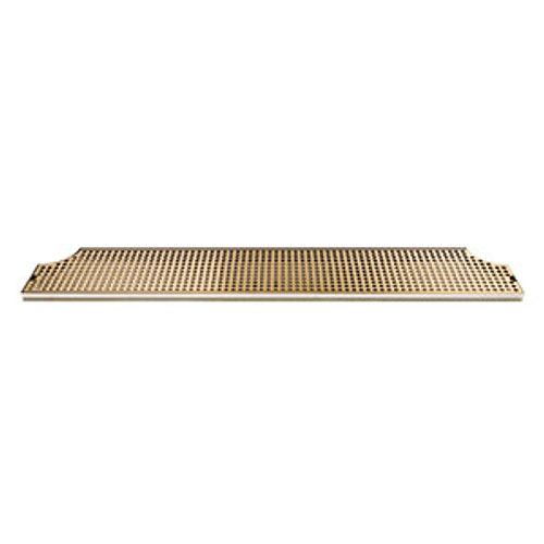 Micro Matic DP-MET-H-PVD-52-Z 52" W x 8.5" D Stainless Steel and Brass with Drain Drip Tray Trough