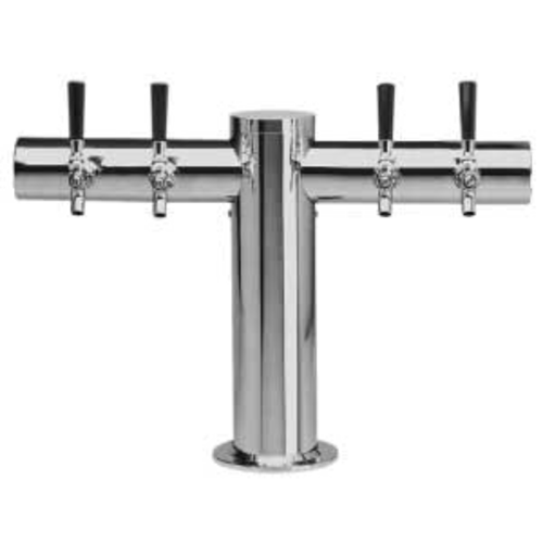 Micro Matic METRO-T-4PSSKR Countertop Glycol Cooled with 4 Faucets Metropolis "T" Draft Beer Tower