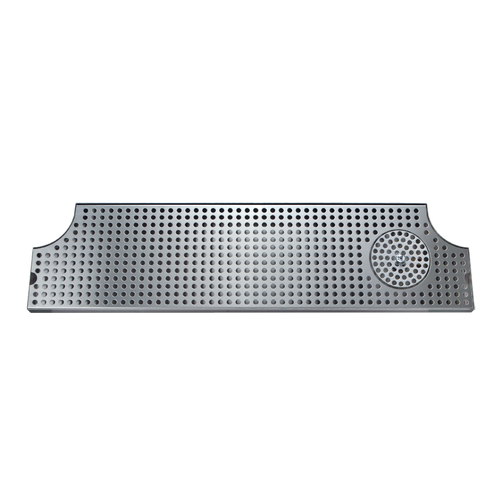 Micro Matic DP-MET-H-52GR-Z 52" W x 8.5" D Stainless Steel with Drain and Glass Rinser Drip Tray Trough