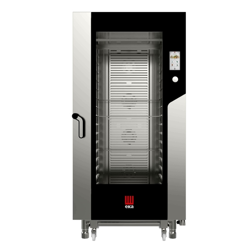 Tecnoeka MKFA 1664 TS 36.61" W Stainless Steel Electric Boilerless Eka Millennial Combi Oven - 208-240 Volts