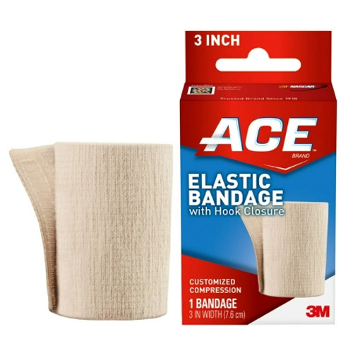 3M E 207603 Elastic Bandage 3M E 3" with Single Hook and Loop Closure Tan NonSterile Standard Compression (Case of 72)
