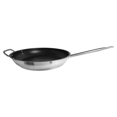 Thunder Group SLSFP4114 14" Dia. Stainless Steel Uncoated Fry Pans