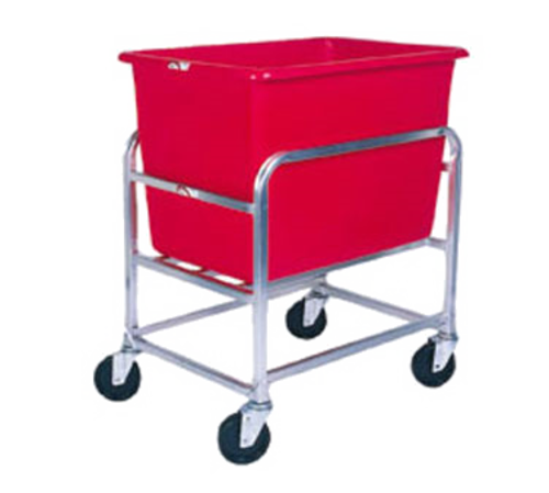 Winholt 30-6-A-RD 500 Lbs. Red Polyethylene Tub and Aluminum Bulk Goods Cart