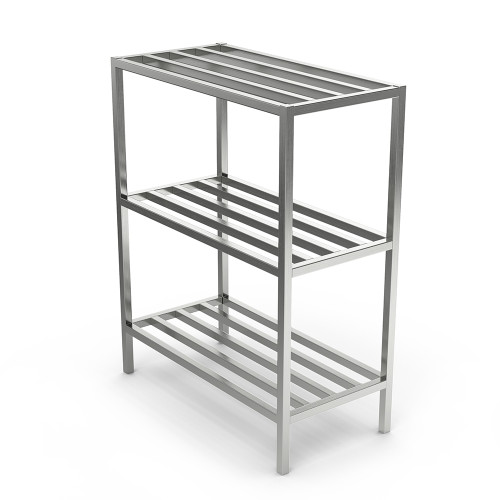 Winholt ALMCH-48-320 48" W x 60" H Aluminum E-Channel Mobile Cooler Shelving