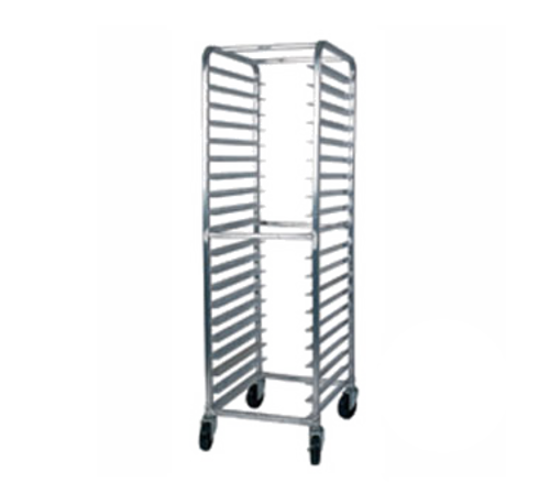 Winholt AL-2620B 20 Pans Aluminum Full Height Side Loading Mobile Pan Rack