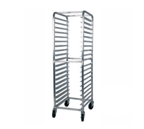 Winholt AL-1815B 15 Pans Aluminum Full Height End Loading Mobile Pan Rack