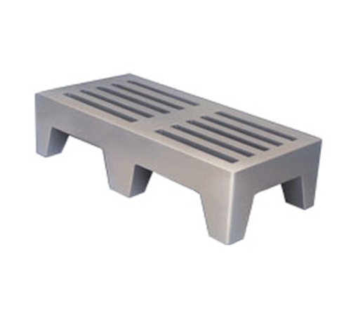 Winholt PLSQ-3-1222-GY 2200 Lbs. Plastic Perforated Dunnage Rack